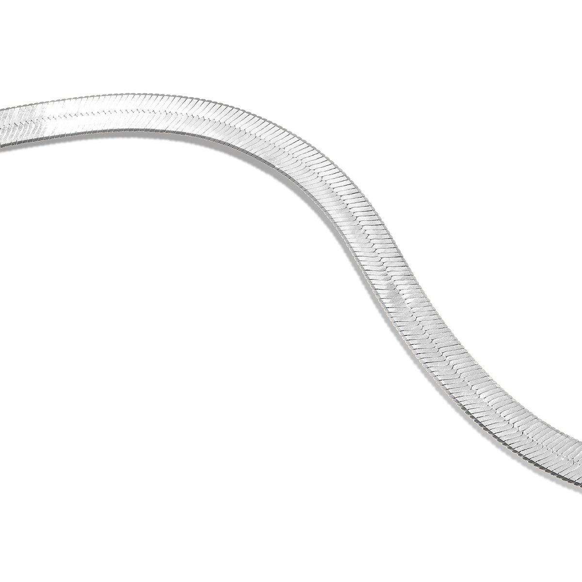 Silver Stella Herringbone Necklace sterling silver — Minnie Lane Designs