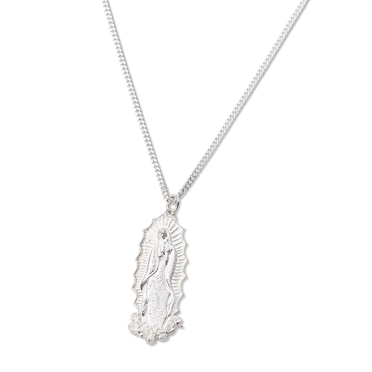 Silver Guadalupe Necklace
