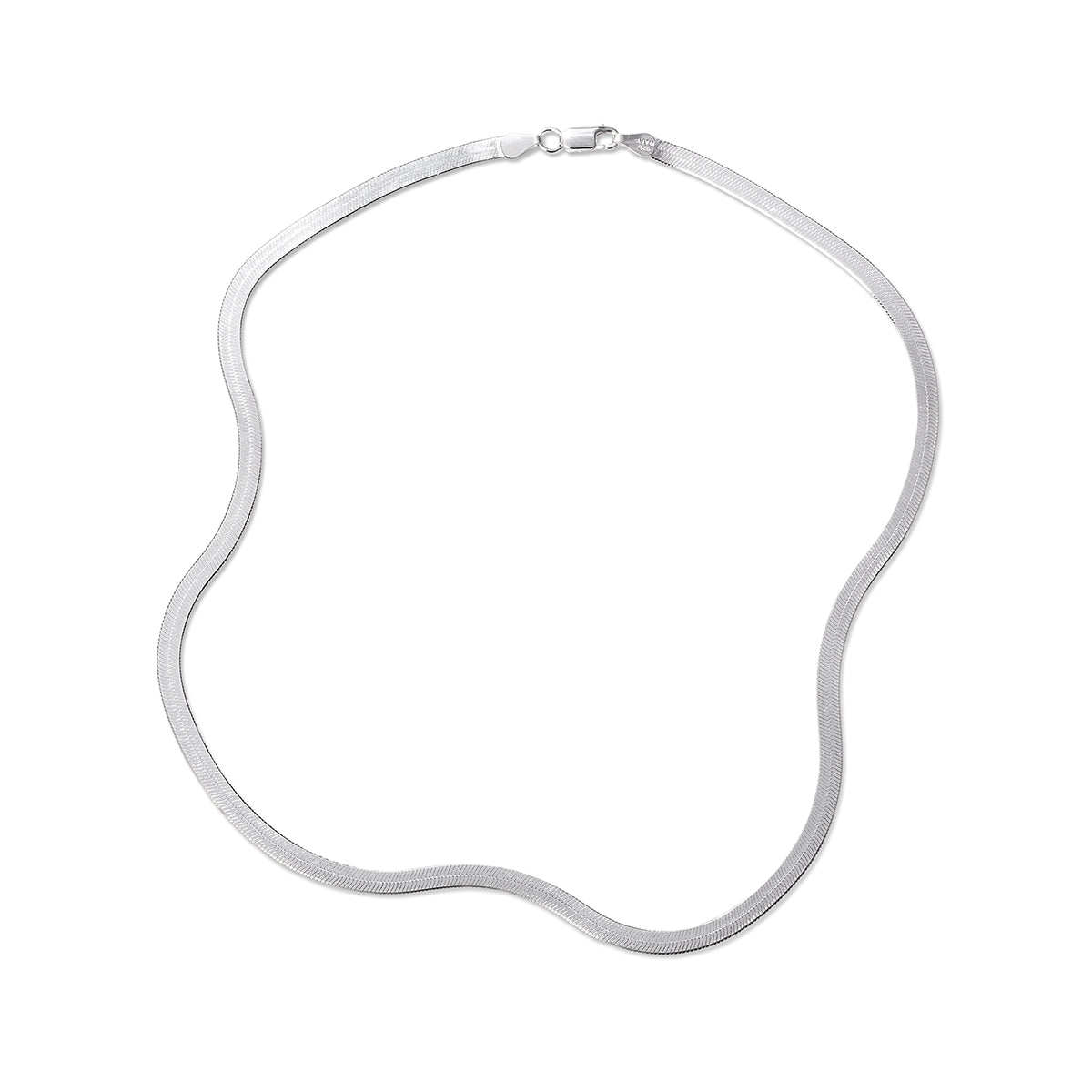 Lana Silver Herringbone