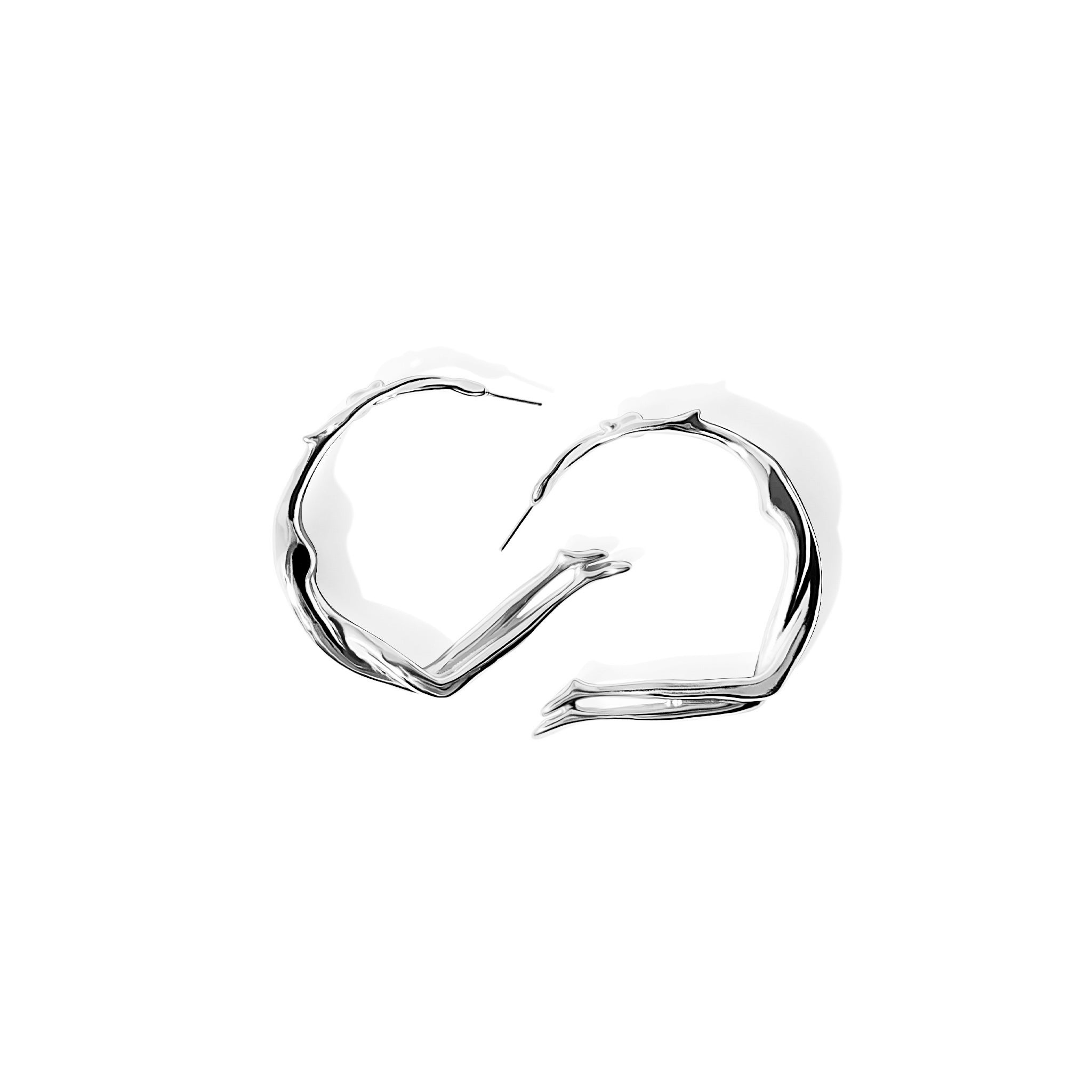 Silver Scarlett Small Hoops